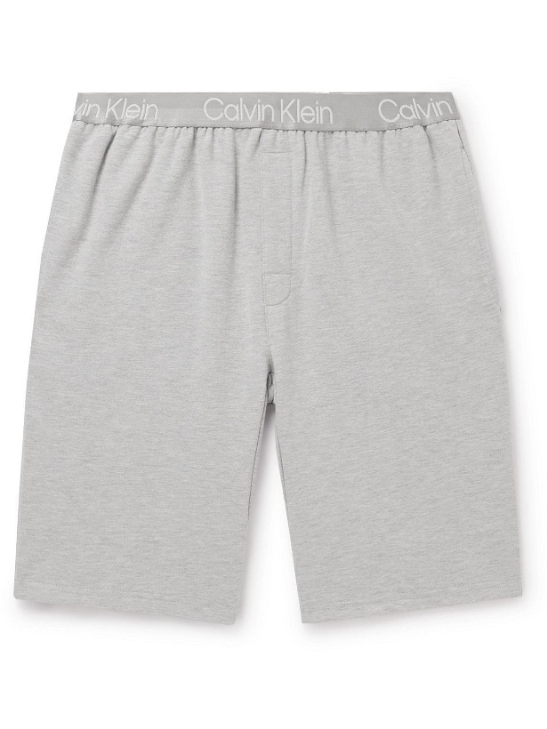 Photo: Calvin Klein Underwear - Cotton-Blend Jersey Shorts - Gray