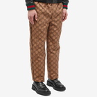 Gucci Men's GG All Over Ripstop Pant in Beige