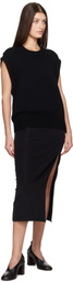 Loulou Studio Black Sleeveless Boxy Top