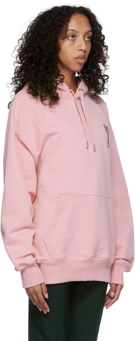 AMI Paris Pink Ami de Cœur Hoodie AMI