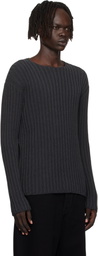 Acne Studios Gray Ribbed Sweater