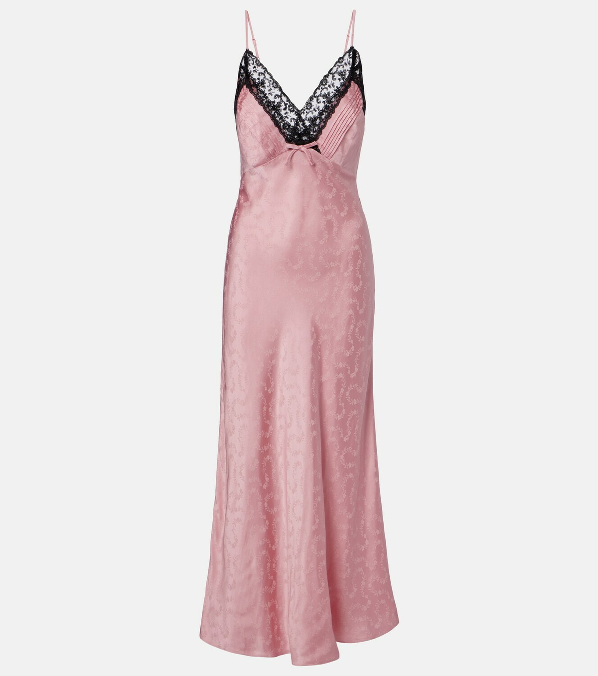 Rixo Alberta floral satin jacquard maxi dress