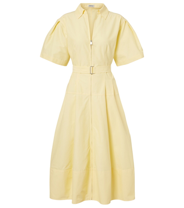 Photo: Simkhai Belted cotton-blend shirt dress