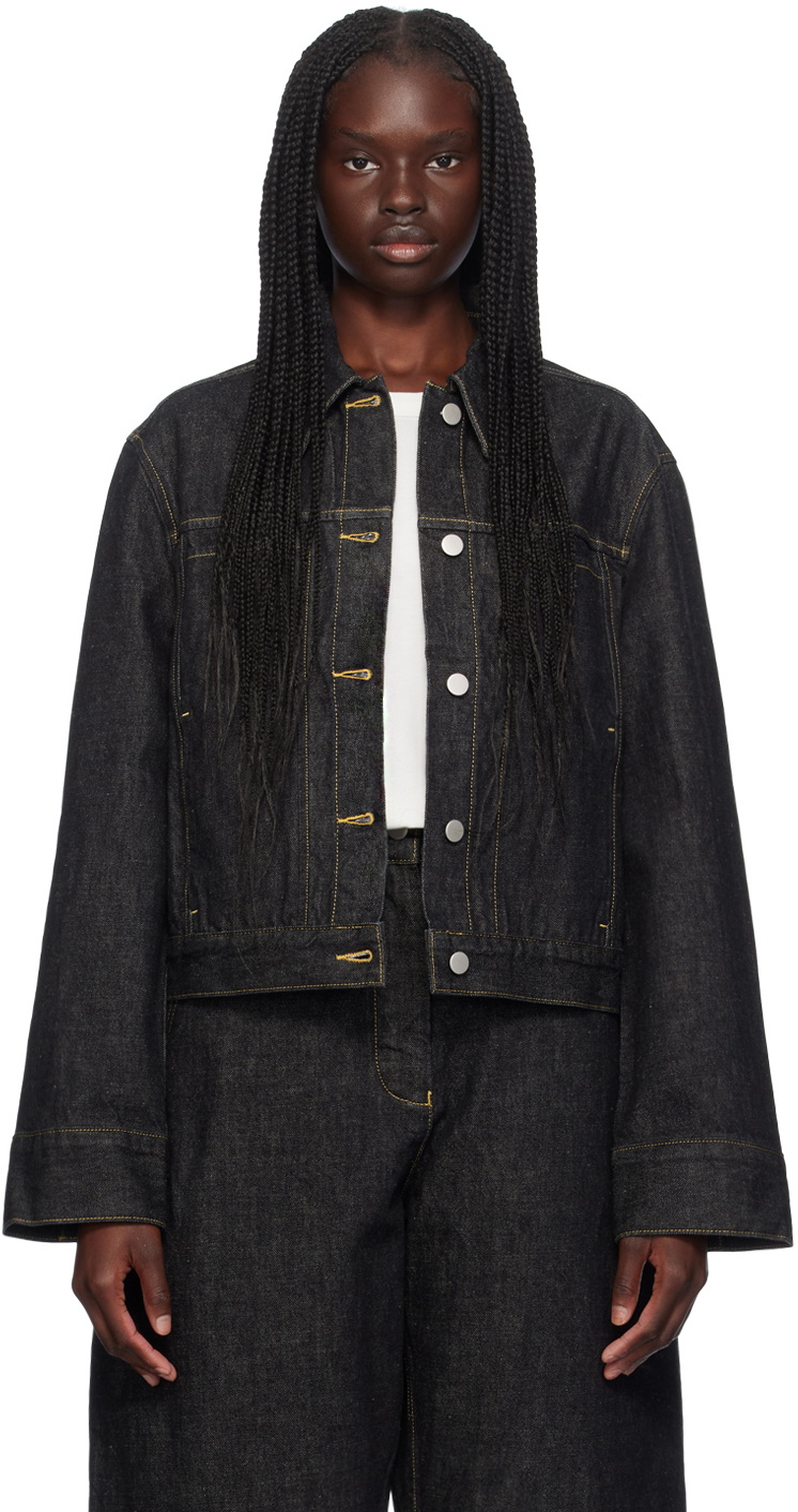 Studio Nicholson Black Tahoe Denim Jacket Studio Nicholson