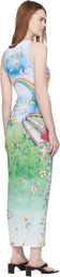 Casablanca Multicolor Graphic Maxi Dress