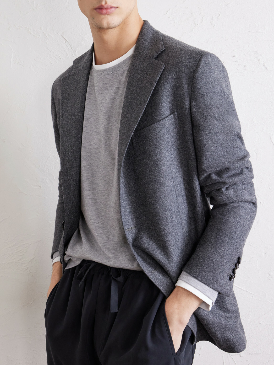 Lardini - Cotton-Jersey T-Shirt - Gray