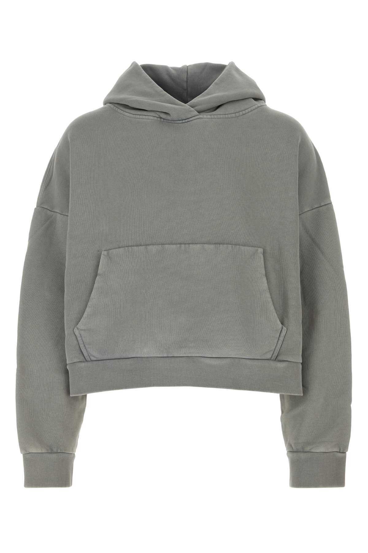 Entire Studios Grey Cotton Oversize Sweatshirt