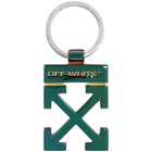Off-White Multicolor Iridescent Arrows Keyring