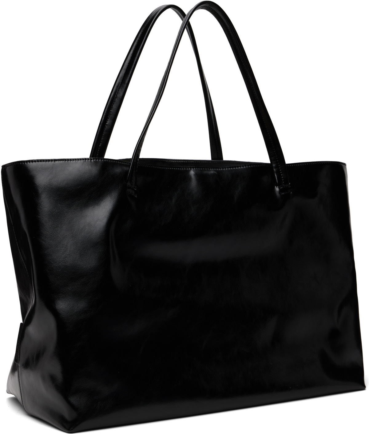 Nothing Written Black Large Leather Tote