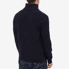 Stone Island Men's Stretch Wool Roll Neck Knit in Navy