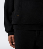 God's True Cashmere Cashmere hoodie with tiger's eye