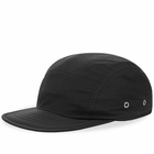 Folk Men's Tech 5 Panel Cap in Black Ripstop