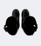 Balenciaga Motor leather knee-high boots