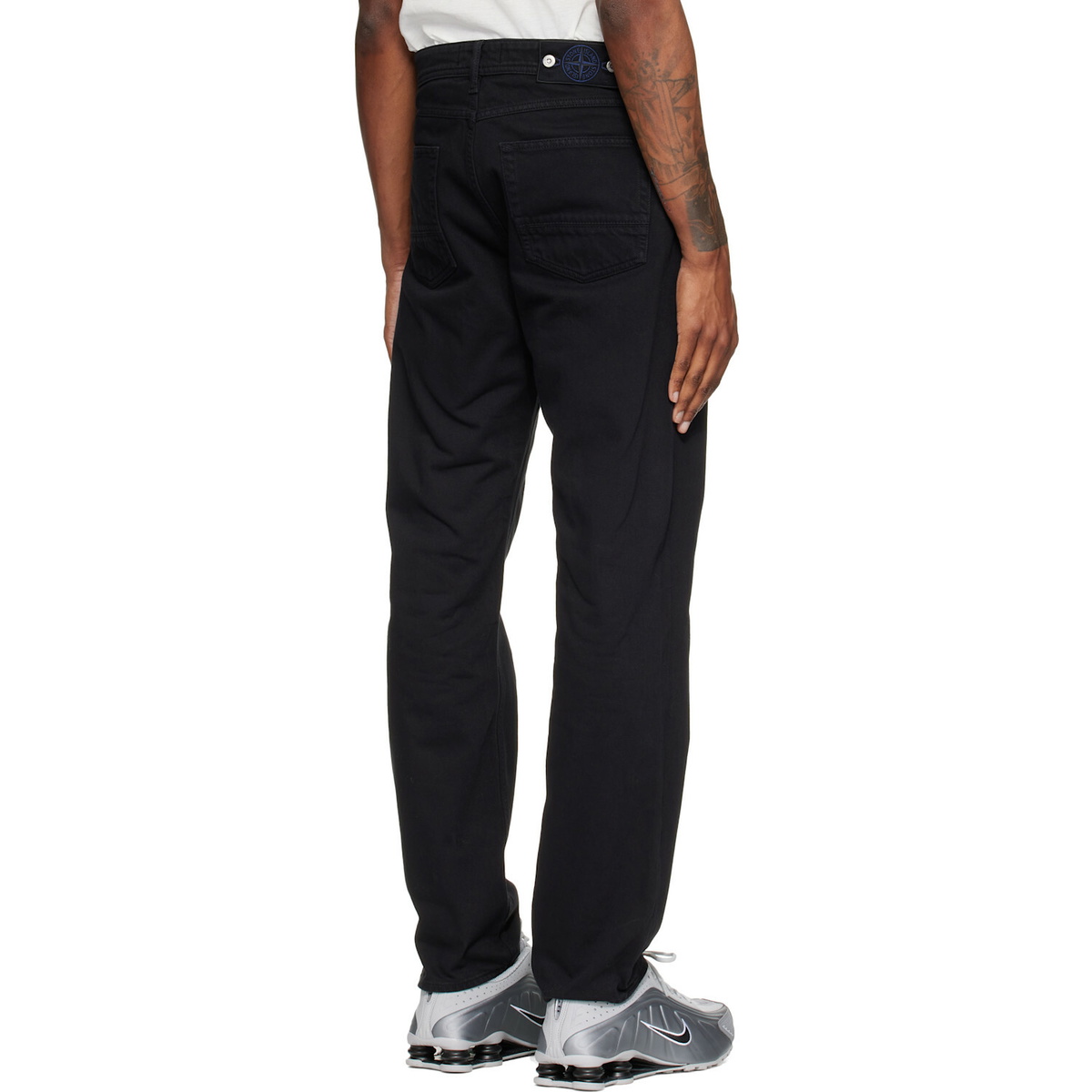 Stone Island Black J100005 Light Bull Denim-TC Jeans