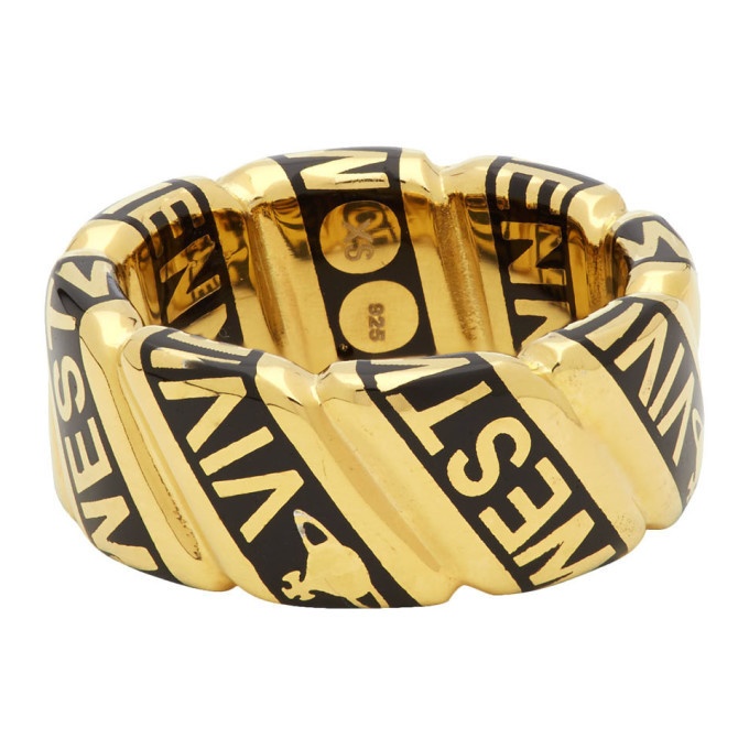 Photo: Vivienne Westwood Gold and Black Pepe Ring