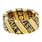 Vivienne Westwood Gold and Black Pepe Ring