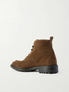 Ghiaia Cashmere - Logo-Appliquéd Suede Boots - Brown
