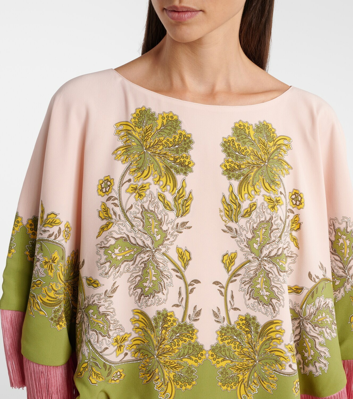 La DoubleJ Swathe Placée reversible satin poncho