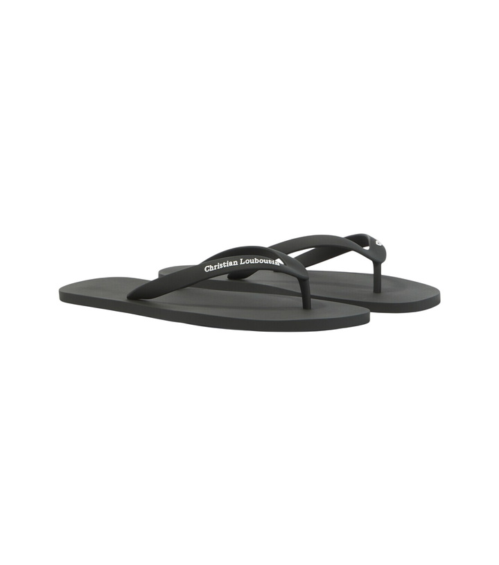 Photo: Christian Louboutin Logo thong sandals
