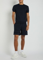 Givenchy Textured Knit Cotton-blend Shorts Navy