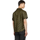 Givenchy Black and Yellow Silk All Over 4G Shirt