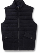 Polo Ralph Lauren - Padded Quilted Suede Gilet - Blue