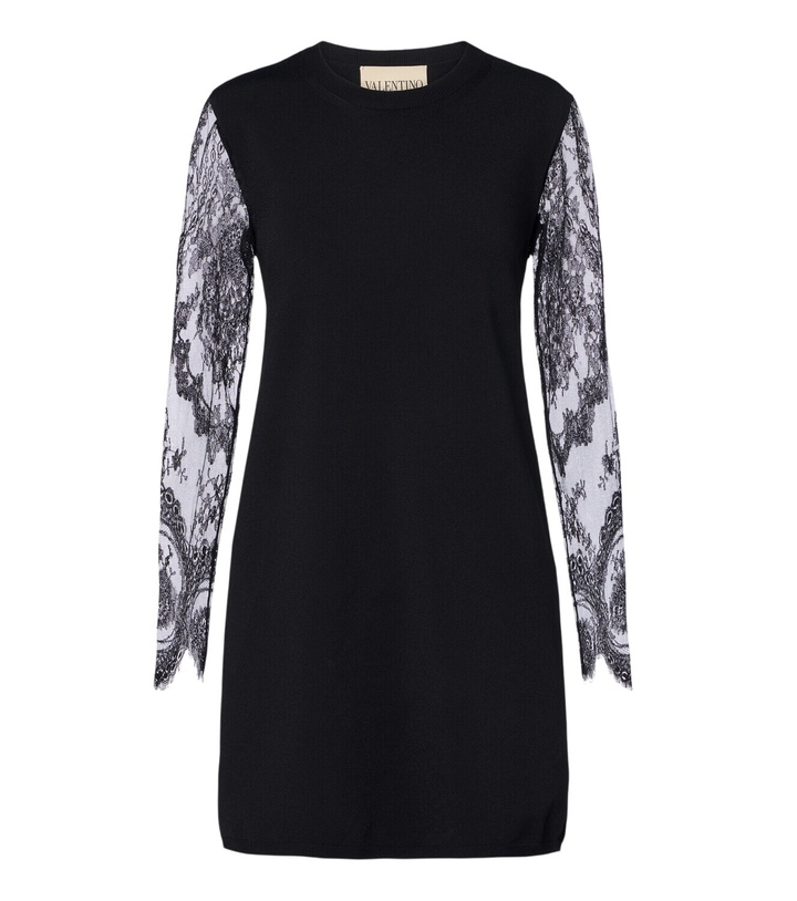 Photo: Valentino Lace-trimmed minidress