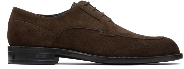 Photo: BOSS Brown Suede Derbys