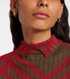 Burberry Hollow Small gold-plated sterling silver hoop earrings
