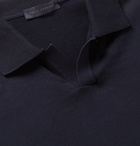 Thom Sweeney - Garment-Dyed Cotton Polo Shirt - Blue