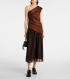 Xu Zhi Asymmetrical draped maxi dress
