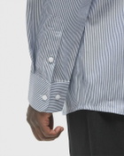 ØLÅF OXFORD STRIPE SHIRT LS Blue Mens Longsleefe
