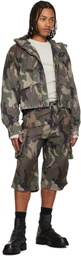 424 Khaki Cropped Parka