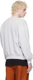 Tommy Jeans Gray Embroidered Sweatshirt