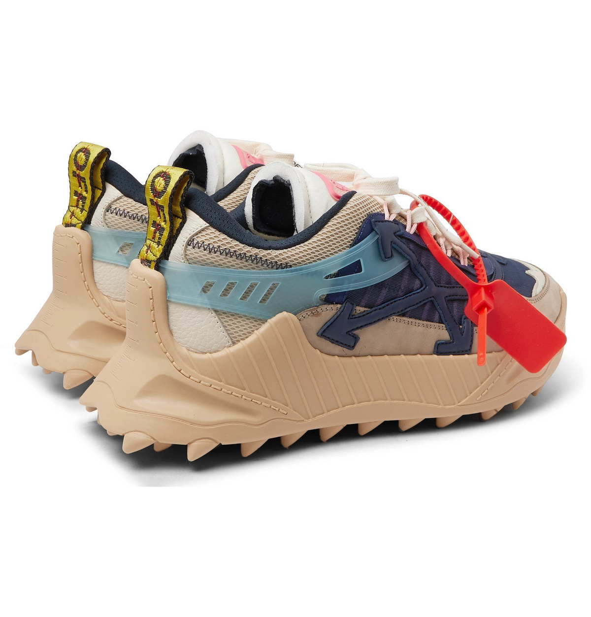 Off-White - Odsy-1000 Suede, Mesh and Rubber Sneakers - Blue