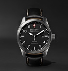 Bremont - SOLO/WH Automatic 43mm Stainless Steel and Leather Watch - Black