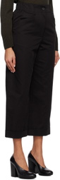 Margaret Howell Black Cropped Trousers