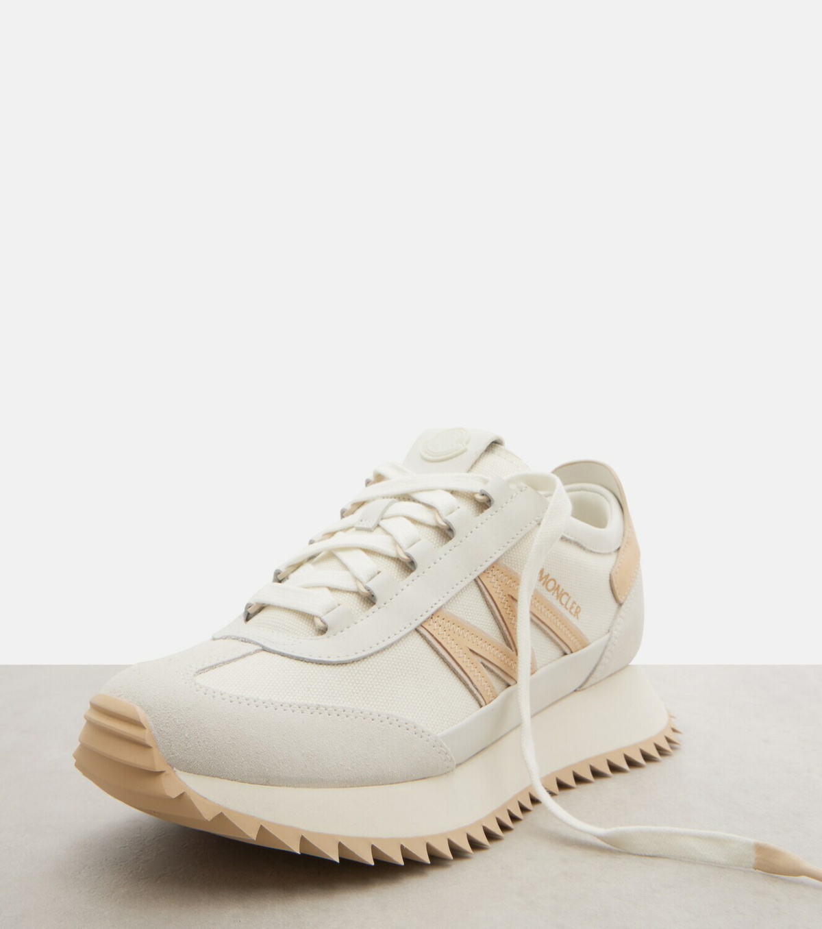 Moncler Pacey2 suede-trimmed sneakers