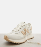 Moncler Pacey2 suede-trimmed sneakers