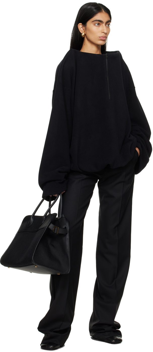 Marie Adam-Leenaerdt Black Structured Sweater