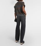 Brunello Cucinelli Wool, cashmere, and silk sweater vest
