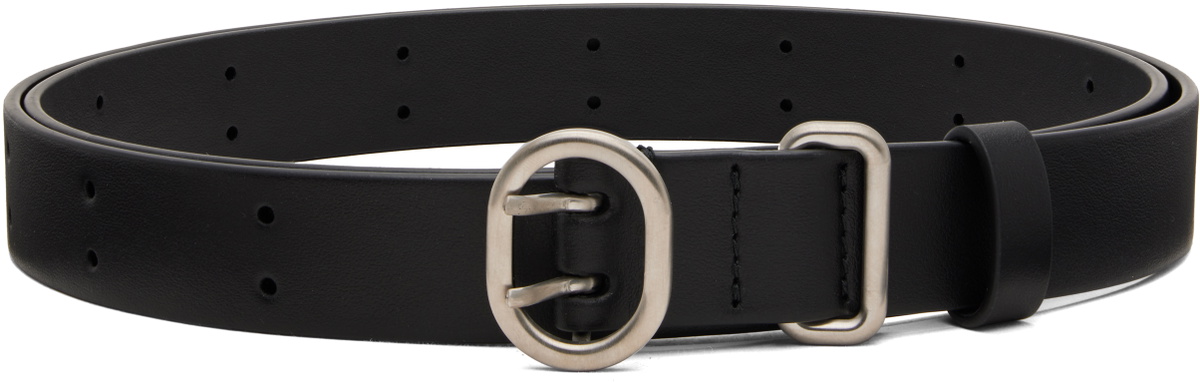 Jil Sander Black Cannolo Belt
