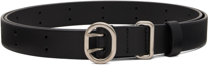 Photo: Jil Sander Black Cannolo Belt