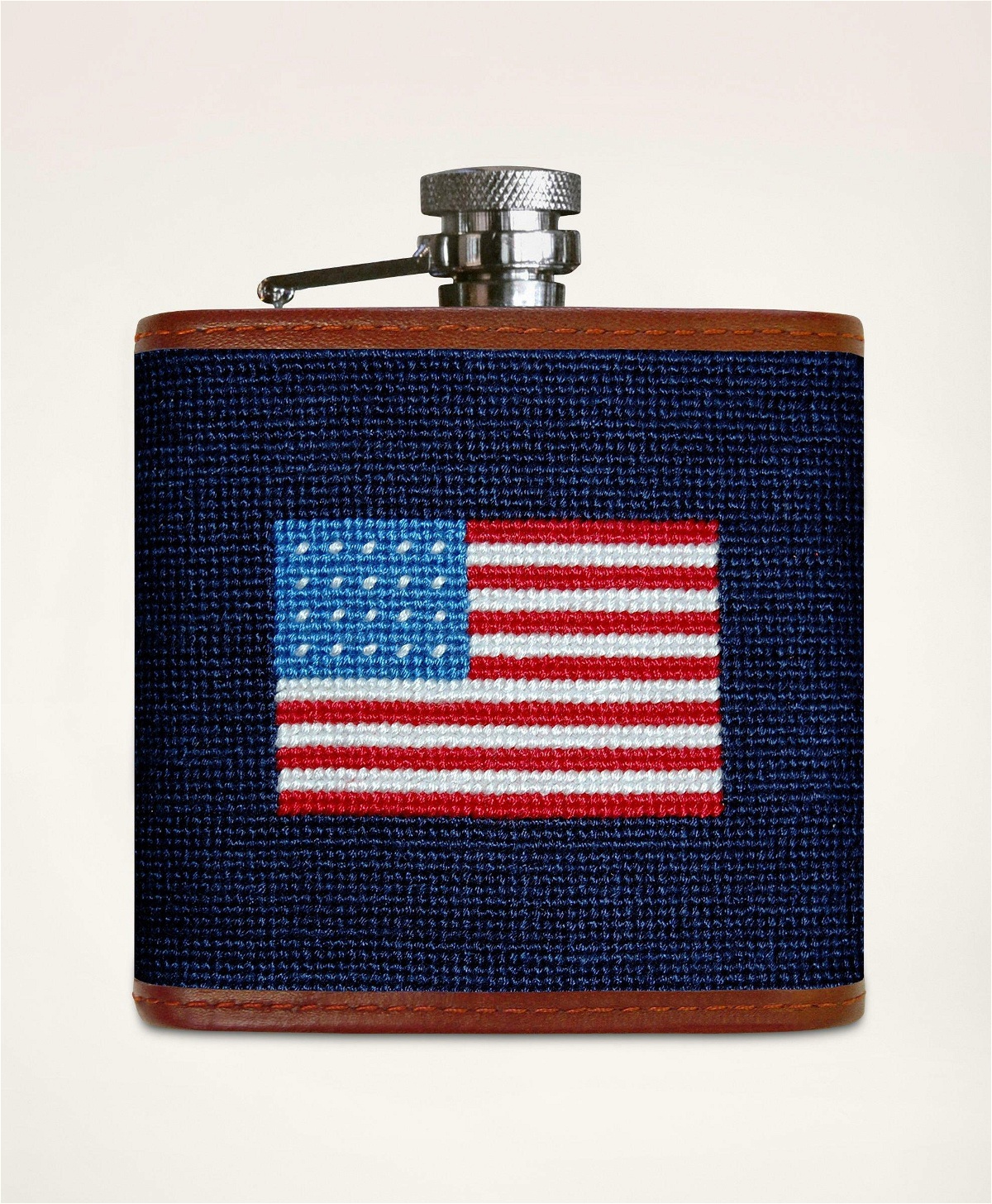 Photo: Brooks Brothers Men's Smathers & Branson Stainless Steel Needlepoint Flask Shoes