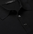 ERMENEGILDO ZEGNA - Silk Polo Shirt - Black