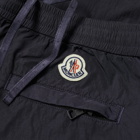Moncler Men's Nylon Logo Pant in Navy