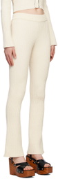 AMI Alexandre Mattiussi Off-White Rib Lounge Pants