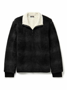 James Perse - Checked Fleece Jacket - Black