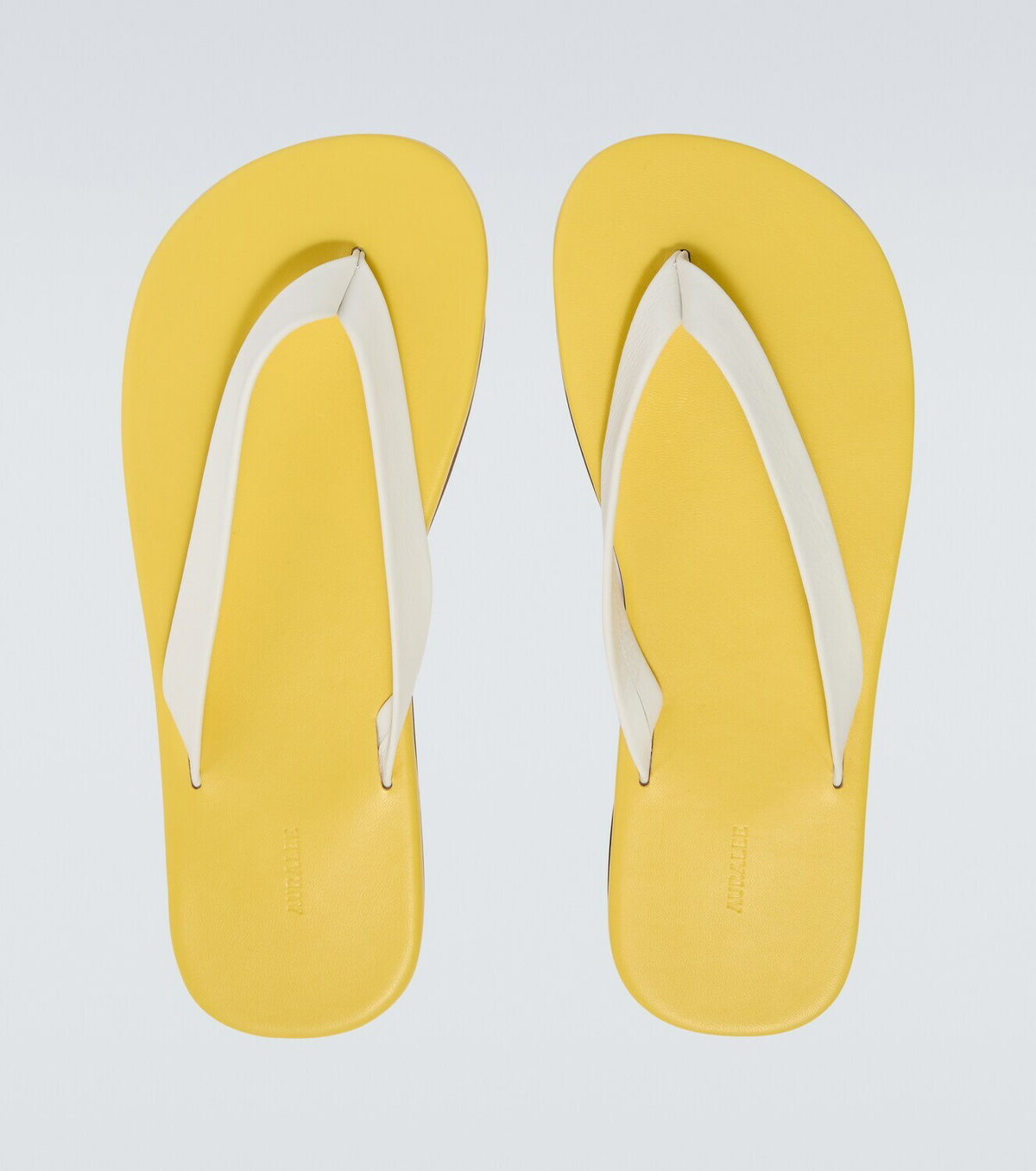 Auralee Leather thong sandals