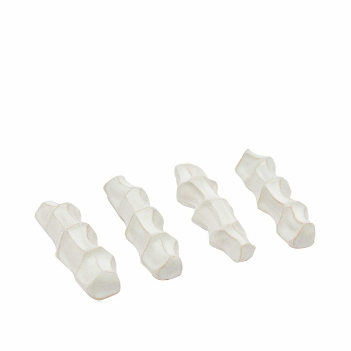 Photo: Ferm Living Serre Cutlery Rest - Set of 4 in Off-White